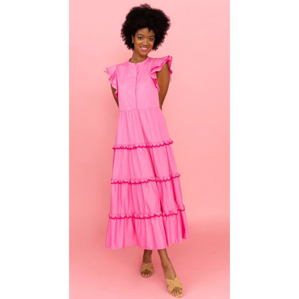 Crosby by Mollie Burch Napa Mitty Dress – Hot Pink – Size Small